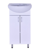 Тумба напольная с раковиной Orange Лайт LA-45TUW+RA белый