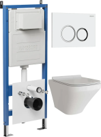 Комплект унитаза с инсталляцией Grossman Galaxy 97.4440S.01.000 с клавишей смыва