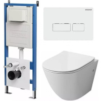 Комплект унитаза с инсталляцией Grossman Pragma 97.4411S.03.000 с клавишей смыва