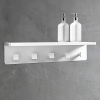 Вешалка с полкой ABBER Stein AS1651 белая матовая