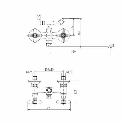 Смеситель для ванны FASHUN  A2125
