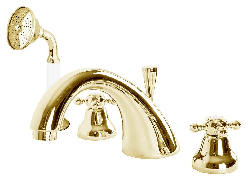 Смеситель на борт ванны Cezares GOLF GOLF-BVD-03 золото