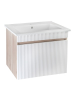 Тумба под раковину Runo крафтовый дуб  Модена 65 (00-00001425)