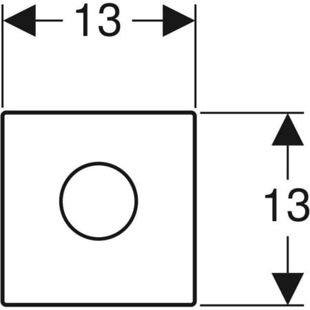 Система электронного управления смывом писсуара Geberit Mambo: сатинированный 116.023.FW.1