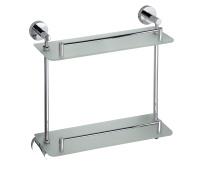 Полочка стеклянная двойная Bemeta Omega 104202122