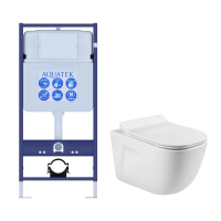 Комплект унитаза с инсталляцией SET AQUATEK ДИВА