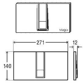 Клавиша смыва Viega Visign for Style 14 654689