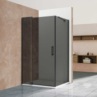 Душевой уголок Vincea  Extra VSR-1E901090CGB,  (90х90) черный, стекло тонированное