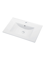 Раковина встраиваемая сверху (81,5х46,5) Agger ASF11800 белый глянец