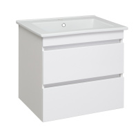 Тумба под раковину Runo подвесная белая  Манхэттен 65 (00-00001046)