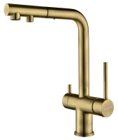 Смеситель для кухни с подключением к фильтру  Paulmark Serpentine Se213222-BR