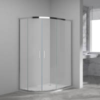 Душевой уголок Vincea  Garda VSJ-1G129CL (120х90)  хром, стекло прозрачное