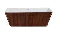 Акриловая ванна (168х80) Lagard VELA Brown wood lgd-vla-bw