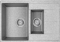 Кухонная мойка Whinstone ￼￼￼Гурон (C10) серая 41529