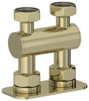 Модуль 2х3/4" прямой EU50 Шампань 020-1539-3434