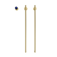 Полотенцесушитель электрический (35х76) П2 Terminus Рондо 4670078568168 брашированное золото