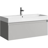 Тумба без раковины 100 см Aqwella Geometria GE01101ST серый туман матовый