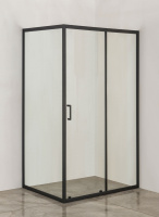 Душевой уголок без поддона (120х88,5) Orange E23-12090TB матовый черый