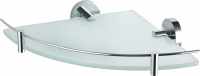 Стеклянная полка для ванной угловая WONZON & WOGHAND EASY, хром WW-8117