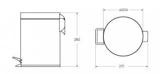 Мусорное ведро Cezares Olimp OLIMP-BSC-03/24