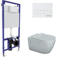 Комплект унитаза с инсталляцией Berges Wasserhaus Novum Rimless 043266