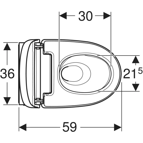 Унитаз-биде подвесной Geberit AquaClean Mera Comfort 146.210.11.1