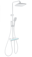 Душевая система с термостатом WONZON & WOGHAND MUSE Lumia, белый матовый WW-B4174-MW
