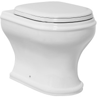 Унитаз приставной Azzurra Charme CHVCTT000000BI без сиденья