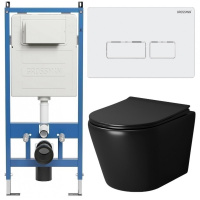 Комплект унитаза с инсталляцией Grossman Pragma 97.4478BMS.03.000 с клавишей смыва