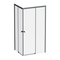 Душевой уголок (100х80) Am.Pm X-Joy W94G-403-100280-BT1K черный матовый