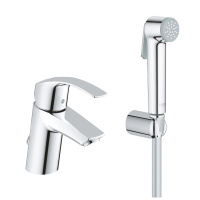 Смеситель для раковины с гигиеническим душем GROHE Eurosmart 23124 002 (23124002) хром Смеситель для раковины с гигиеническим душем GROHE Eurosmart 23124 002 (23124002) хром
