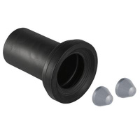 Соединительный патрубок Geberit с манжетой и защитной заглушкой: d=90мм, Матовый хром 152.425.46.1