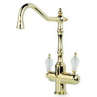 Смеситель для кухни Boheme Tradizionale Oro 112-CRST