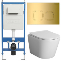 Комплект унитаза с инсталляцией Grossman Cosmo 97.4478S.02.300 с клавишей смыва