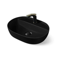 Раковина накладная (50х38) Vincea VBS-121MB матовый черный