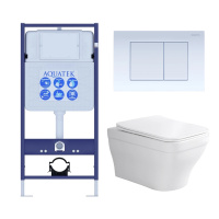 Комплект унитаза с инсталляцией SET AQUATEK АМАДЕО-009 4в1