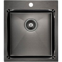 Кухонная мойка Paulmark  Favor PM214551-GM вороненая сталь