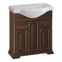 Тумба под раковину Opadiris Риспекто 80 00-00006025 орех антикварный (без раковины)