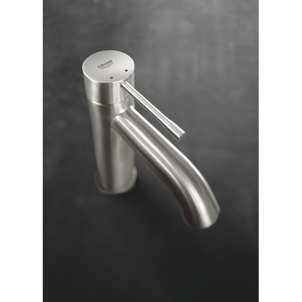 Смеситель для раковины однорычажный Grohe Essence New 23589 DC1 (23589DC1) суперсталь