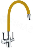 Смеситель для кухни Lemark Comfort с подключением к фильтру с питьевой водой (LM3075C-Yellow)