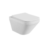 Подвесной безободковый унитаз Aquatek Лира AQ1155-00 микролифт