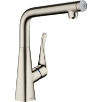 Смеситель для кухни Hansgrohe Metris M71 14785800, сталь