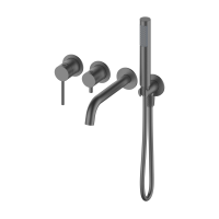 Смеситель для ванны скрытого монтажа с внутренней частью Y OL-889017-BGM, оружейный металл