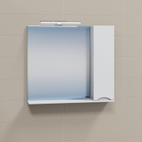 Зеркальный шкаф (80х72)  Санта Сатурн 80 700275