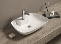 Раковина керамическая накладная (60x42) Art&Max AM-78358 белый