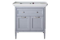 Тумба под раковину ASB-Woodline   Гранда 85 11487 (серый)