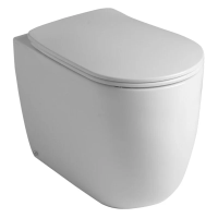 Унитаз приставной безободковый Kerasan Nolita 531801 белый глянец, без сиденья