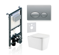 Комплект 3в1 Koller Pool Alcora ST 1200+ROUND Matt Chrome+KVADRO