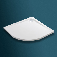 Душевой поддон из искусственного камня (90х90) Vincea VST-2SQ9090MW,  белый матовый