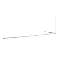 Угловой карниз для ванной комнаты IDDIS белый (040A200I14)